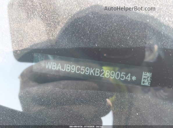WBAJB9C59KB289054 2019 BMW 5 SERIES Black 