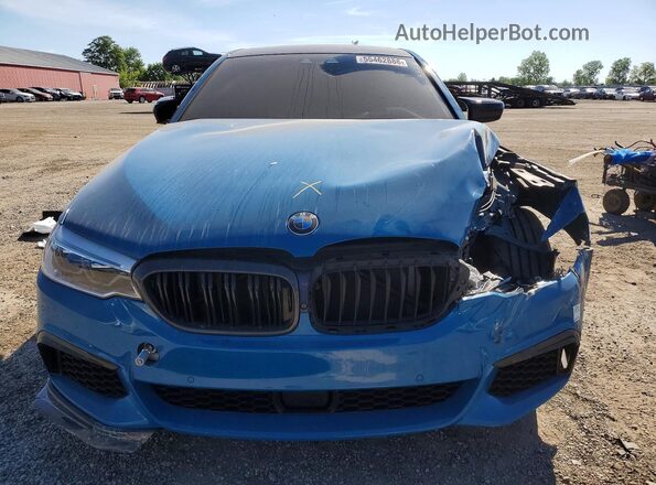 WBAJB9C5XJB049719 2018 BMW M5 Синий Вид спереди
