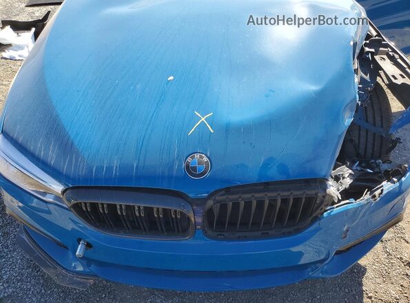 WBAJB9C5XJB049719 2018 BMW M5 Синий Вид задней части салона