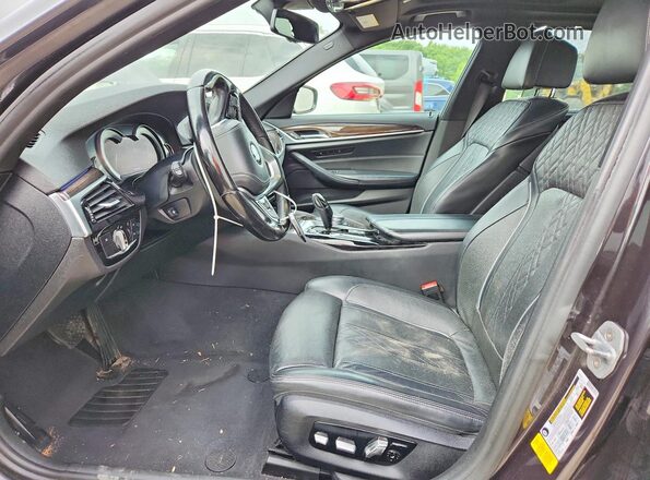 WBAJE5C34HWA92215 2017 BMW 5 SERIES Gray Front interior view