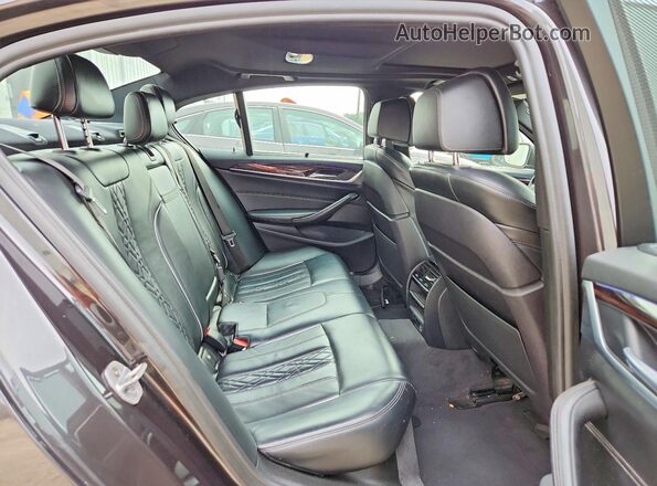 WBAJE5C34HWA92215 2017 BMW 5 SERIES Gray Rear seats view