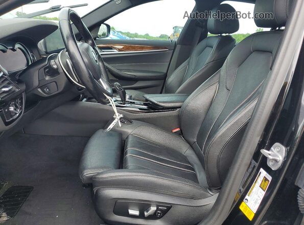 WBAJE5C36HG478562 2017 BMW 5 SERIES Black წინა სალონის ხედი
