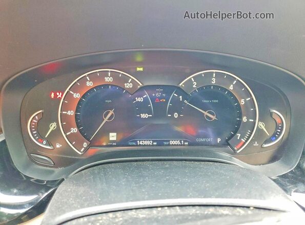 WBAJE5C36HG915430 2017 BMW 5 SERIES White Widok zestawu wskaźników