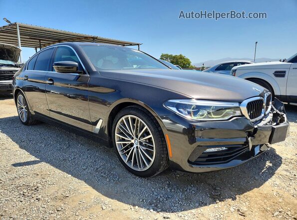 WBAJE5C37HG915047 2017 BMW 5 SERIES Черный Передняя правая четверть