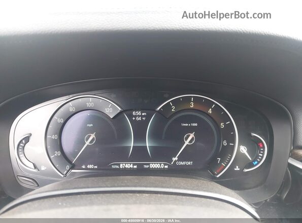WBAJE5C39HG916006 2017 BMW 5 SERIES Gray Հետևի նստատեղերի տեսք