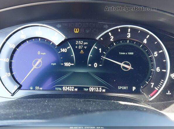 WBAJE5C51JWA96519 2018 BMW 5 SERIES White უკანა სავარძლების ხედი