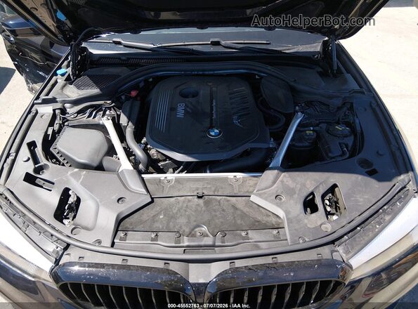 WBAJE5C51KWW10075 2019 BMW 5 SERIES Navy Widok z tyłu