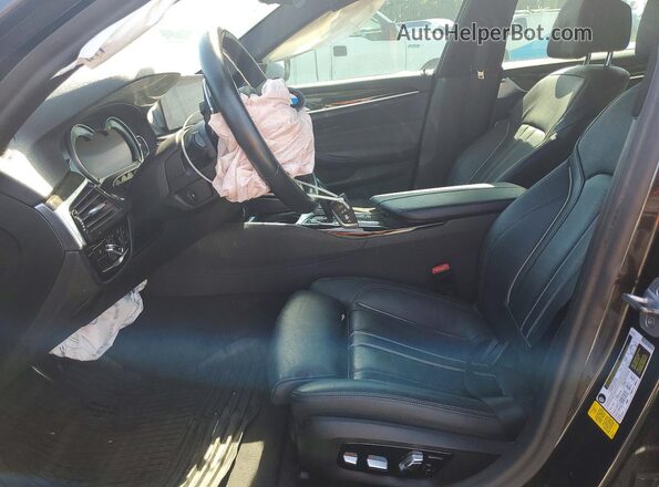 WBAJE5C52KWW28939 2019 BMW 5 SERIES Угольный Вид салона спереди