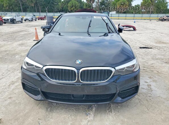 WBAJE5C53KWW29078 2019 BMW 5 SERIES Black Вид спереду