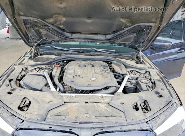 WBAJE5C53KWW31638 2019 BMW 5 SERIES Черный Вид задней части салона