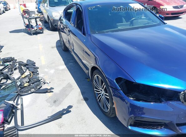 WBAJE5C54KWW39781 2019 BMW 5 SERIES Синий Вид спереди