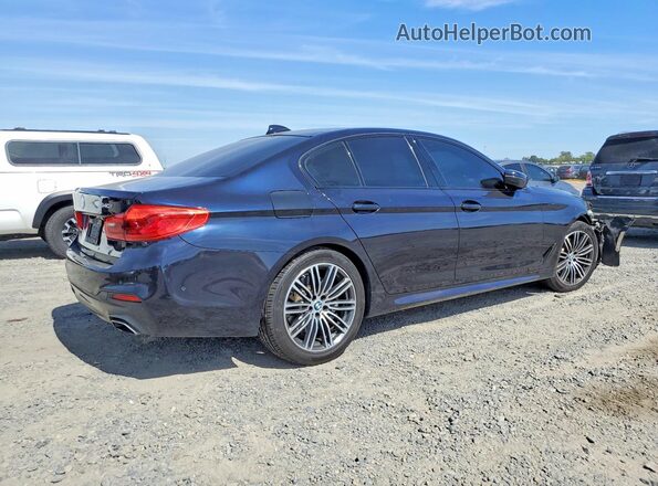 WBAJE5C56KWE66445 2019 BMW 5 SERIES Blue Rear right
