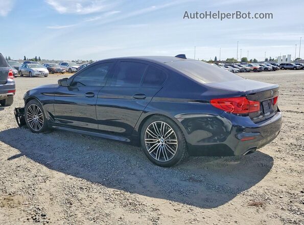 WBAJE5C56KWE66445 2019 BMW 5 SERIES Blue Rear left