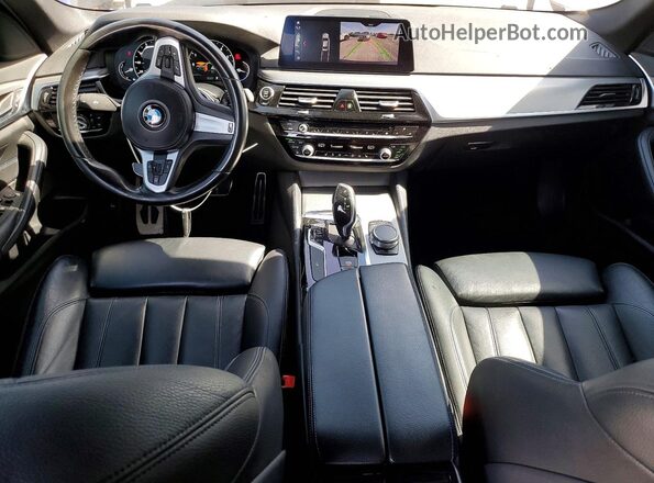 WBAJE5C56KWE66445 2019 BMW 5 SERIES Blue Dashboard view
