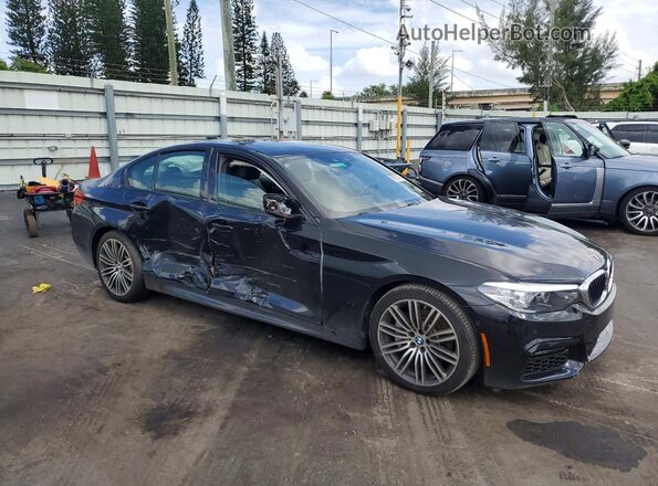 WBAJE5C57KG919317 2019 BMW 5 SERIES Black წინა მარჯვენა