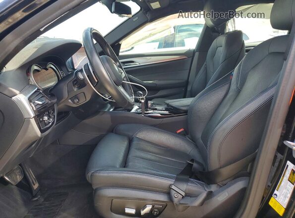WBAJE5C57KG919317 2019 BMW 5 SERIES Black წინა სალონის ხედი