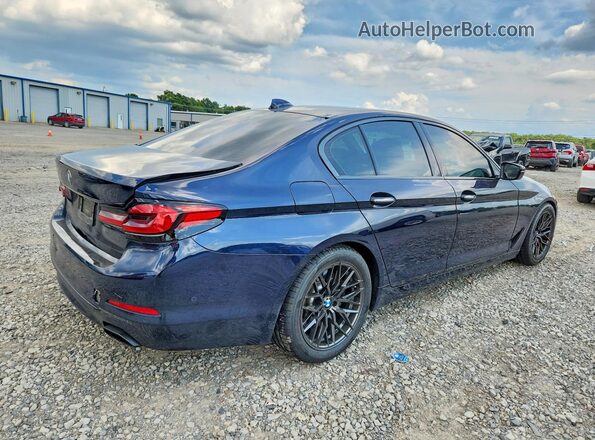 WBAJE5C58JG918580 2018 BMW 5 SERIES Blue Trasero derecho