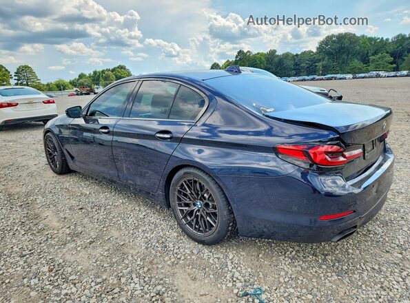 WBAJE5C58JG918580 2018 BMW 5 SERIES Blue Trasero izquierdo