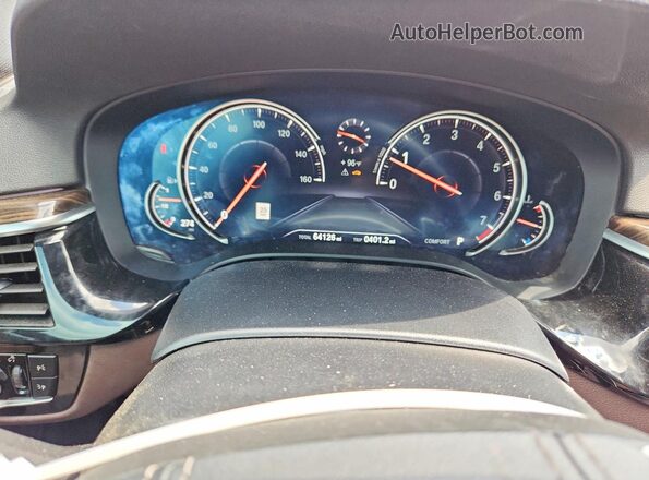 WBAJE5C58JG918580 2018 BMW 5 SERIES Blue Vista del cuadro de instrumentos