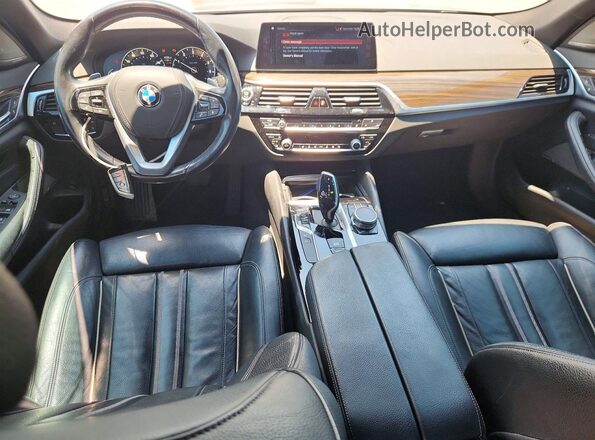 WBAJE5C58JWA93066 2018 BMW 5 SERIES Gold Dashboard view