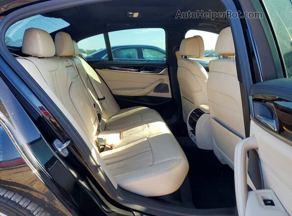 WBAJE5C58JWA94346 2018 BMW 5 SERIES Black Rear interior view