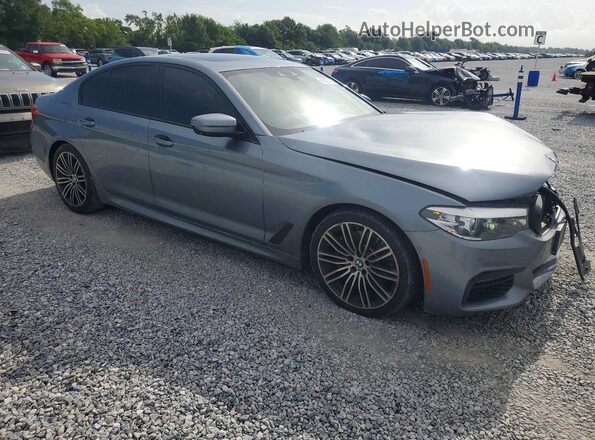 WBAJE5C58KWW17606 2019 BMW 5 SERIES Gray Передня права чверть