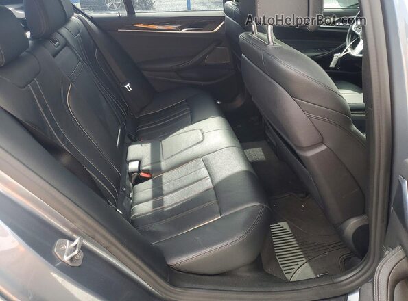 WBAJE5C58KWW17606 2019 BMW 5 SERIES Gray Вид задніх сидінь