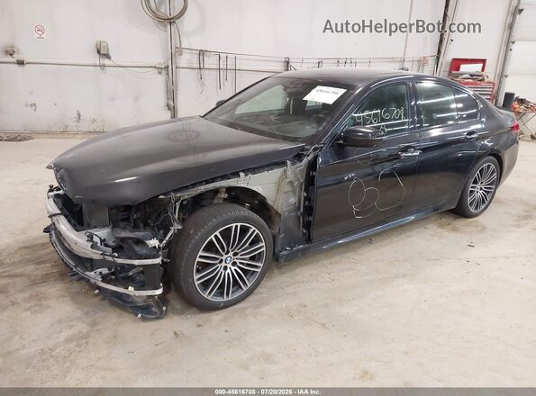 WBAJE7C30HG478780 2017 BMW 5 SERIES Black Przód lewy