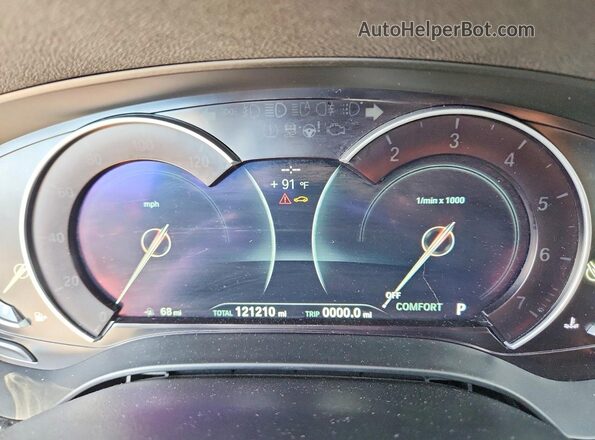 WBAJE7C30HG887698 2017 BMW 5 SERIES White Vista del cuadro de instrumentos