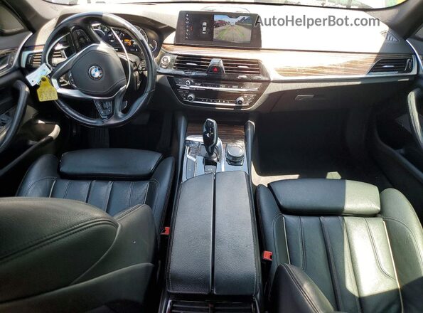 WBAJE7C33HG888893 2017 BMW 5 SERIES Gray Вид панелі приладів