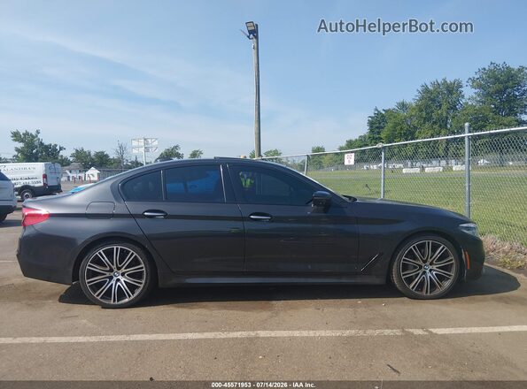WBAJE7C35HG478970 2017 BMW 5 SERIES Gray უკანა სალონის ხედი