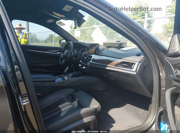 WBAJE7C35HG478970 2017 BMW 5 SERIES Gray წინა სალონის ხედი