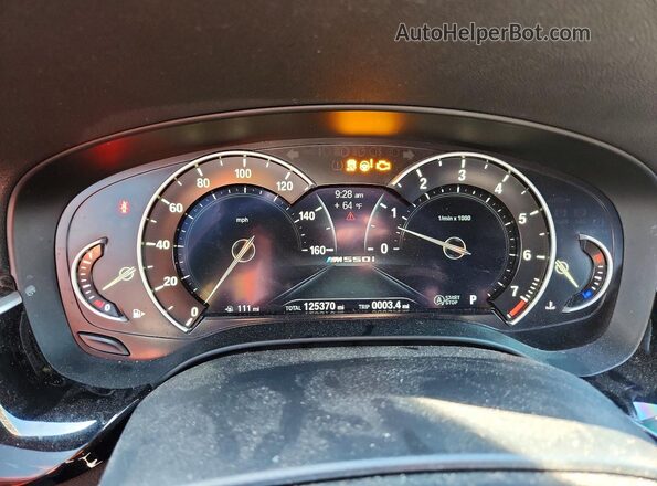 WBAJE7C35HWA03408 2017 BMW 5 SERIES Gray Սարքավորումների վահանակի տեսք