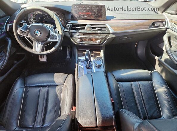 WBAJE7C35HWA03408 2017 BMW 5 SERIES Gray Առջևի վահանակի տեսք