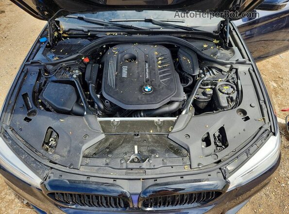 WBAJE7C36HG887995 2017 BMW 5 SERIES Blue Widok wnętrza z tyłu
