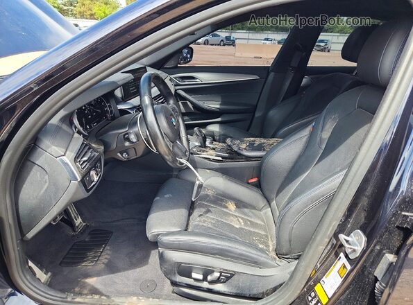 WBAJE7C36HG887995 2017 BMW 5 SERIES Blue Widok wnętrza z przodu