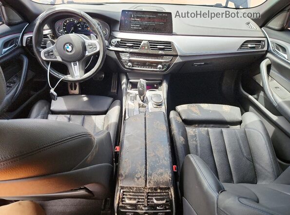WBAJE7C36HG887995 2017 BMW 5 SERIES Blue Widok deski rozdzielczej