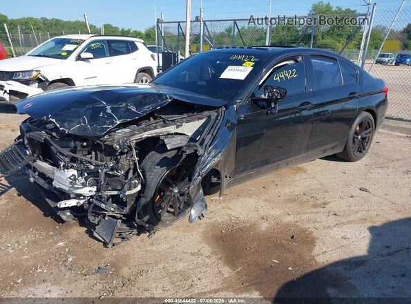 WBAJE7C38HG888341 2017 BMW 5 SERIES Black Vista tres cuartos delantera izquierda
