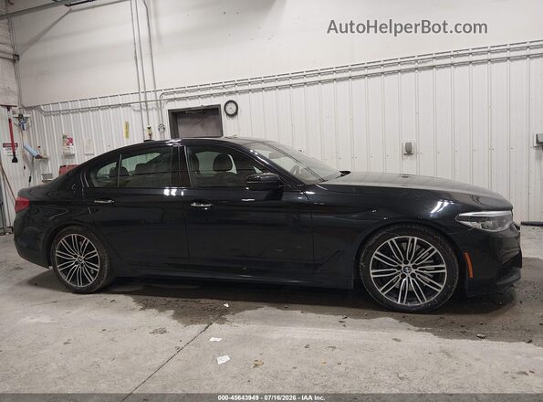 WBAJE7C38HG890946 2017 BMW 5 SERIES Black Widok wnętrza z tyłu