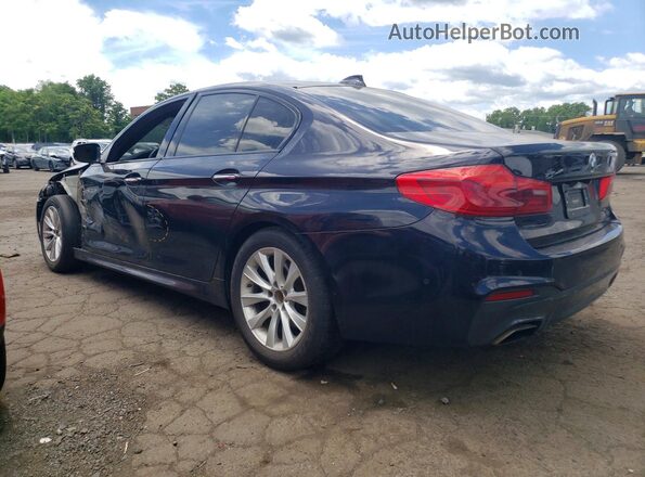 WBAJE7C38HWA03399 2017 BMW 5 SERIES Blue Հետևի ձախ