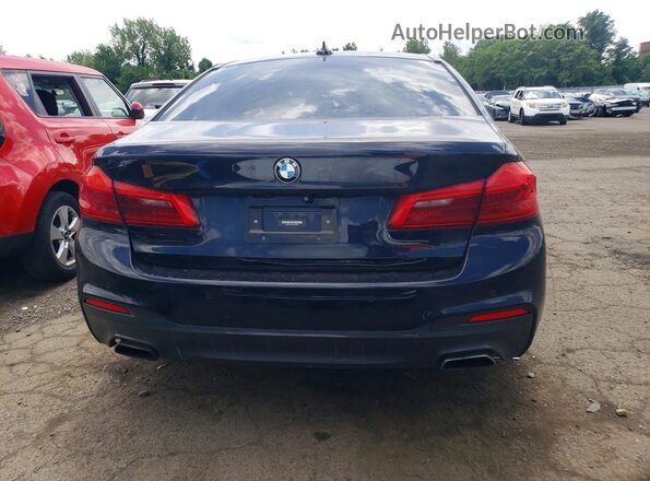 WBAJE7C38HWA03399 2017 BMW 5 SERIES Blue Հետևի տեսք