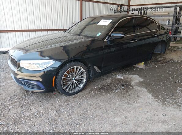WBAJE7C3XHG478981 2017 BMW 5 SERIES Black Առջևի ձախ երեք քառորդ տեսարան