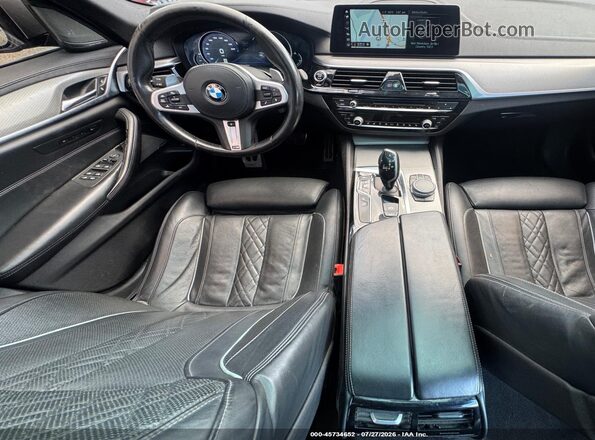 WBAJE7C50JG891256 2018 BMW 5 SERIES Gray VIN კოდის სტიკერის ხედი
