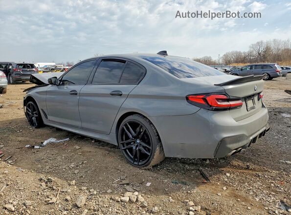 WBAJE7C50KWD53988 2019 BMW 5 SERIES Gray Rear left