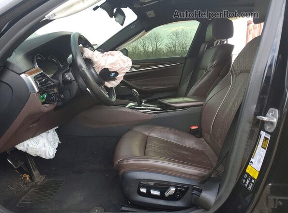 WBAJE7C50KWD53988 2019 BMW 5 SERIES Gray Front interior view