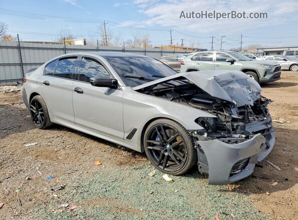 WBAJE7C50KWD53988 2019 BMW 5 SERIES Gray Front right