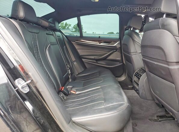 WBAJE7C50KWW27252 2019 BMW 5 SERIES Black უკანა სავარძლების ხედი