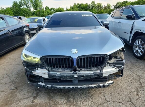 WBAJE7C52KWW21257 2019 BMW 5 SERIES Silver წინა ხედი