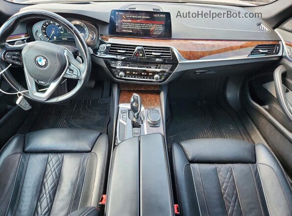 WBAJE7C52KWW21257 2019 BMW 5 SERIES Silver წინა პანელის ხედი