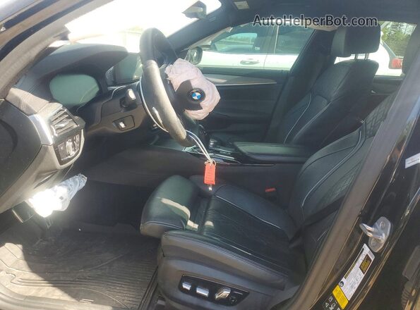 WBAJE7C52KWW34316 2019 BMW 5 SERIES Black Вид салону спереду